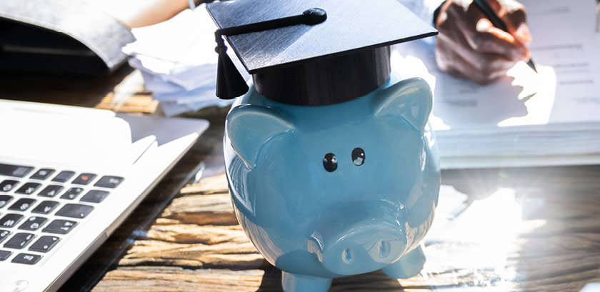 Student loan debt tips, mobile view banner, Sept 2021 blog, Travis CU