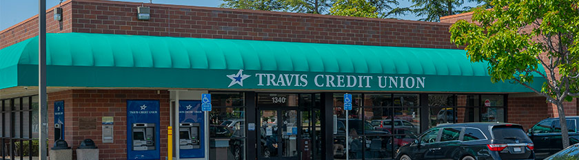 Photo of Gateway branch, mobile view banner, Travis CU,