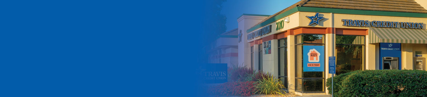 Photo of Peabody branch, desktop banner, Travis CU,