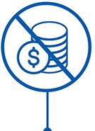 No Hidden Fees Circle Icon