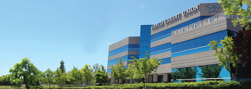 Press release section, TCU corporate office building, mobile view banner,