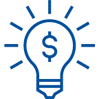 blue icon, symbol for Investment Planning
