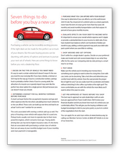 Financial Guides - 7 things to do before you buy a new car