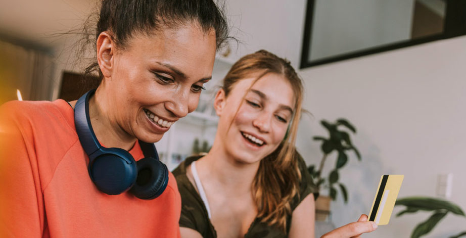 Mom and daughter studying, Teens and Money Photo