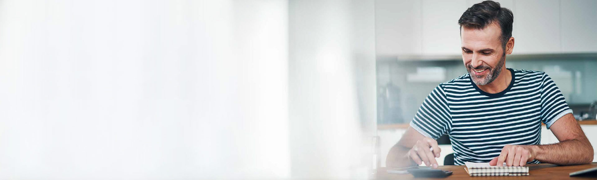 Plan better, Financial Wellness banner, desktop view, Travis CU