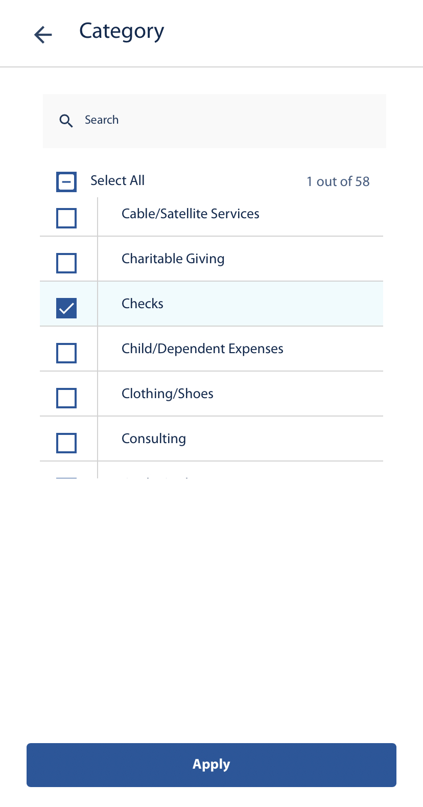 Select checks view, payments and transfers, digital banking, Travis CU