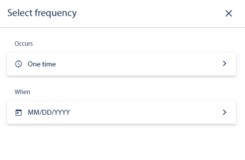 Select frequency, payments and transfers, digital banking, Travis CU