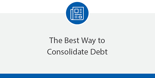 Read our blog about the best way to consolidate debt