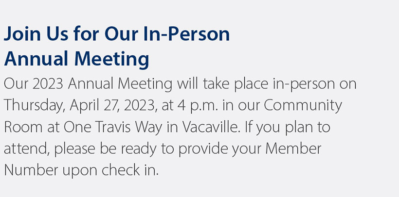 Join Us for Our In-Person Annual Meeting