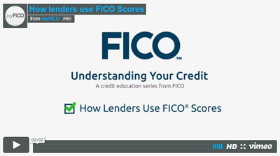 How do lenders use FICO Scores?