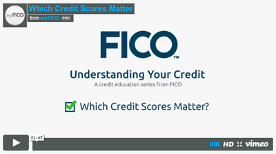 Which Credit Scores Matter?