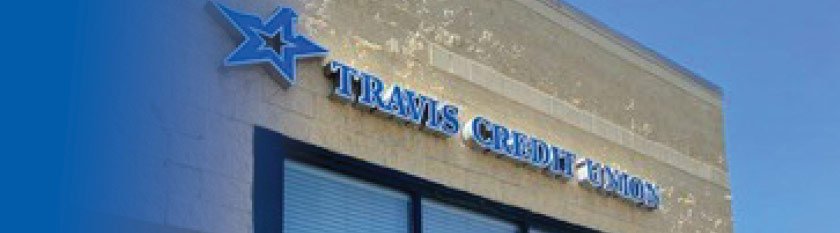Photo of Merced branch, mobile view banner, Travis CU,