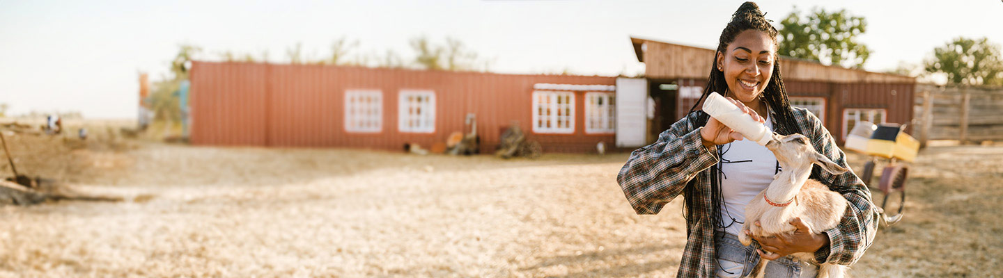 Student agriculture loan, photo banner, Travis CU,