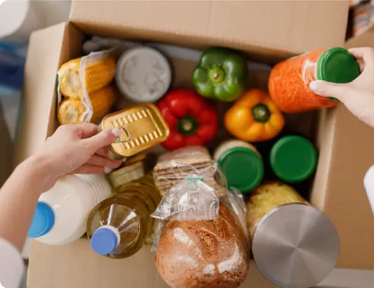 Food bank giving to communities