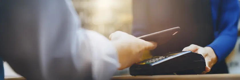 Mobile wallet, mobile view banner, Travis CU,