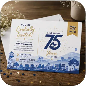 75th Anniversary celebration, mobile view photo